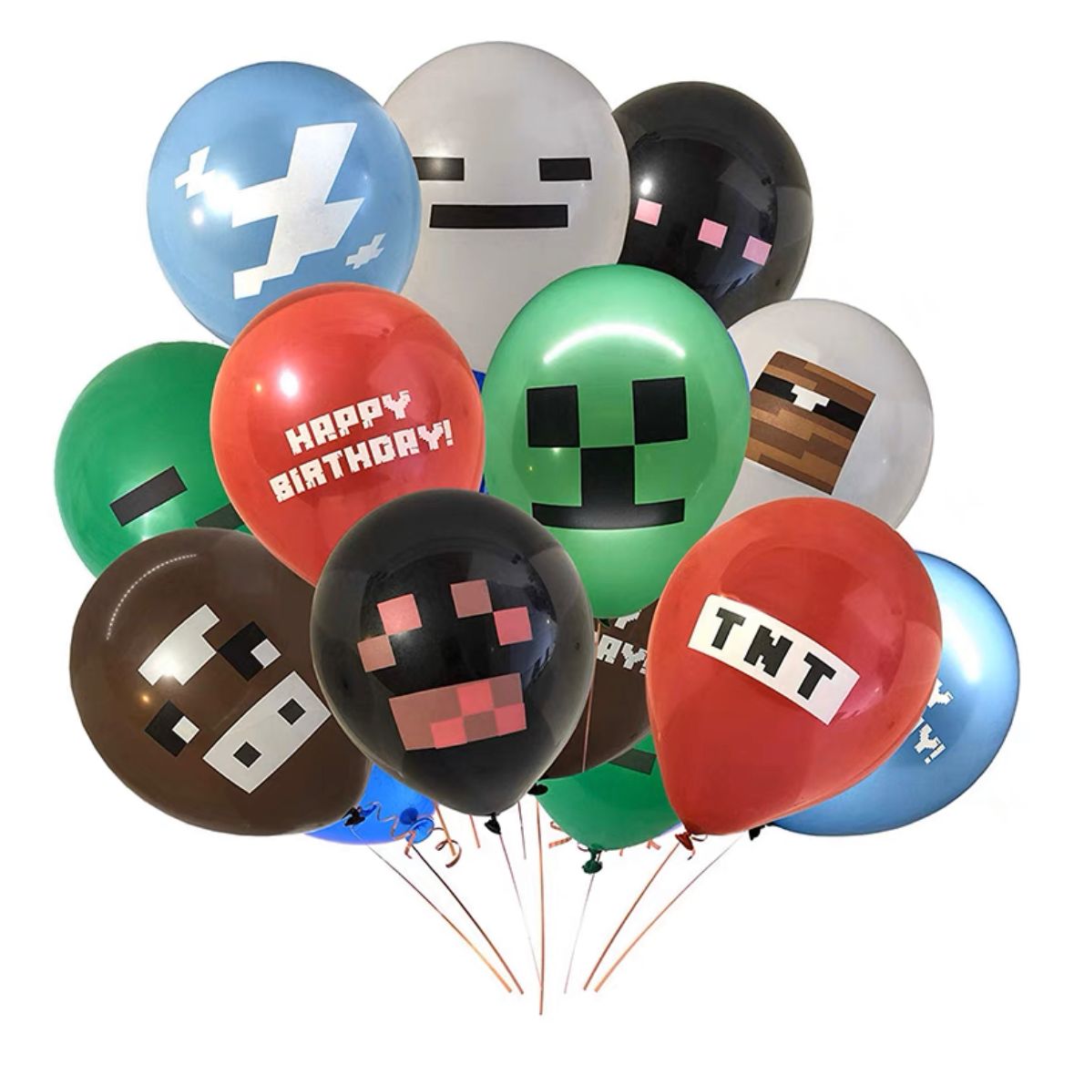 Minecraft Party Helium Latex Balloon Singapore